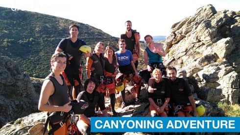 Canyoning in Madrid. Adventure in Madrid with Dreampeaks.