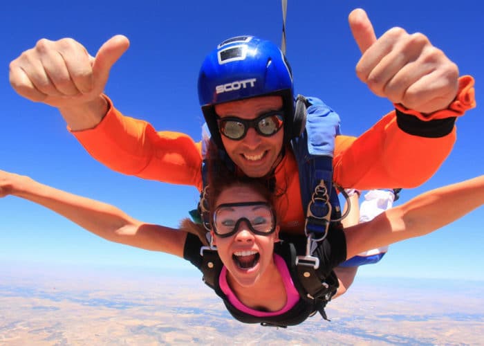 Skydiving in Madrid with Dreampeaks - Adventure outdoor activities.