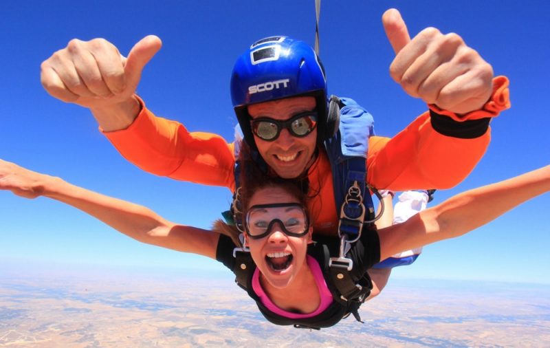 Skydiving in Madrid with Dreampeaks - Adventure outdoor activities.