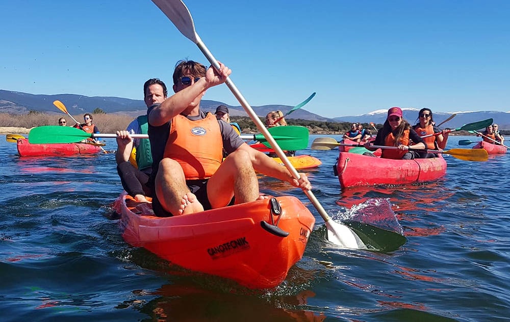 Kayaking in Madrid with Dreampeaks.