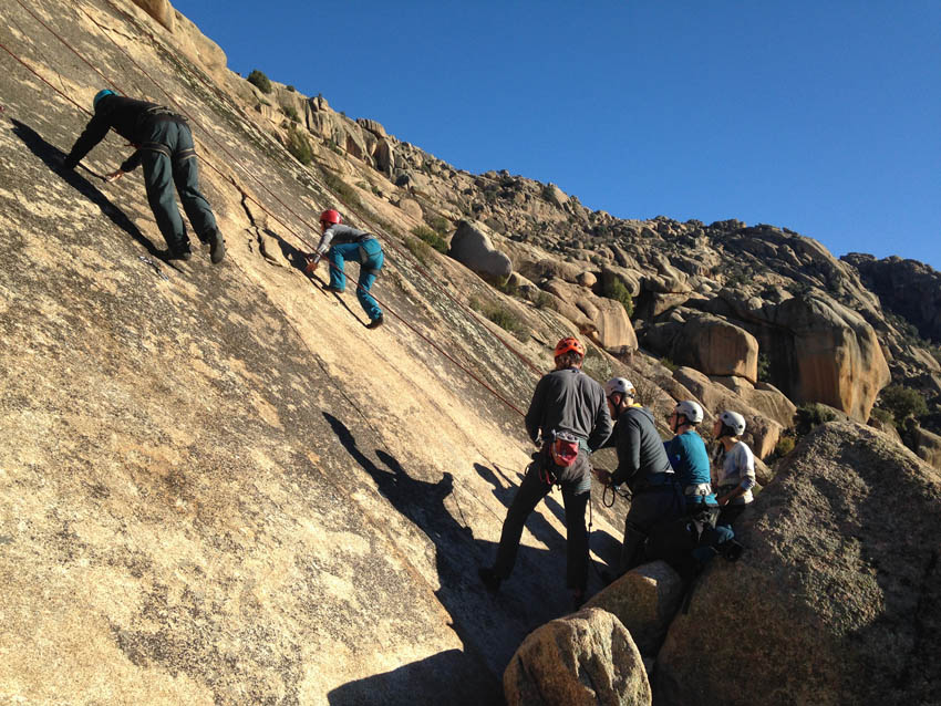 Rock Climbing in Madrid with Dreampeaks. rock climbing in La Pedriza