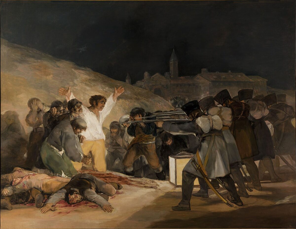 El 3 de mayo of Goya. Prado Museum Tour. Prado Museum Private Tour with Dreampeaks.